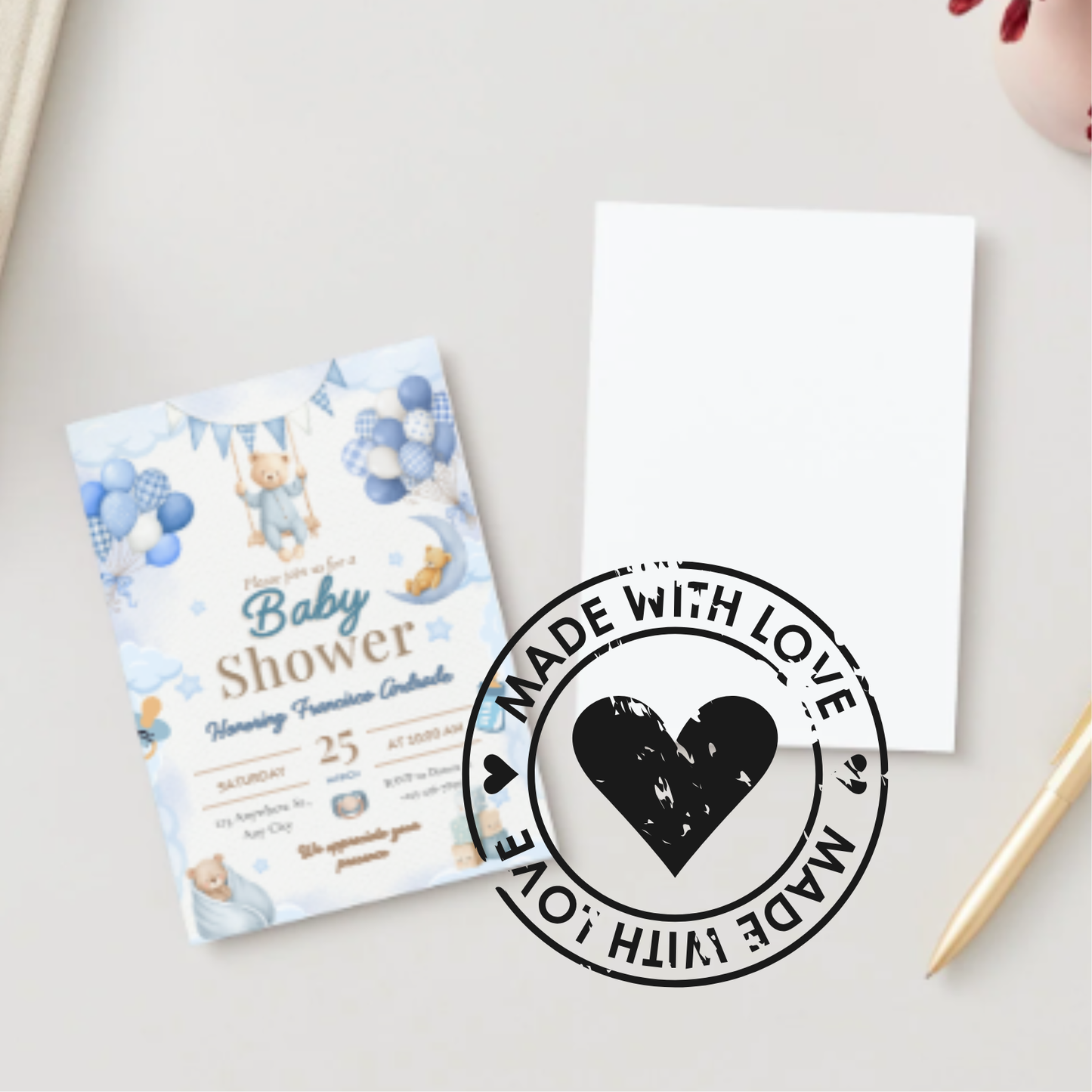 Baby Boy Baby Shower Invitation Templates