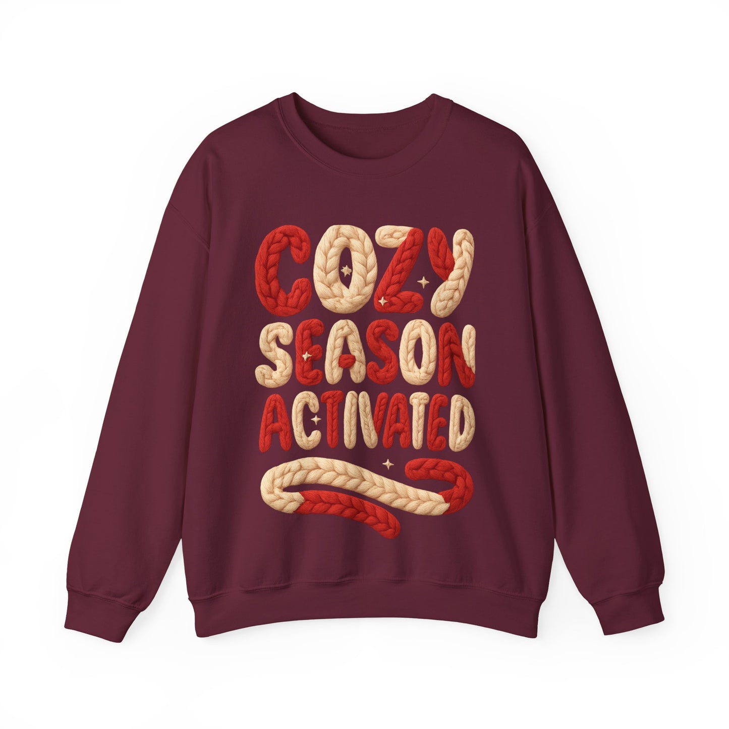 Faux Yarn Cozy Season Activated Crewneck Sweatshirt