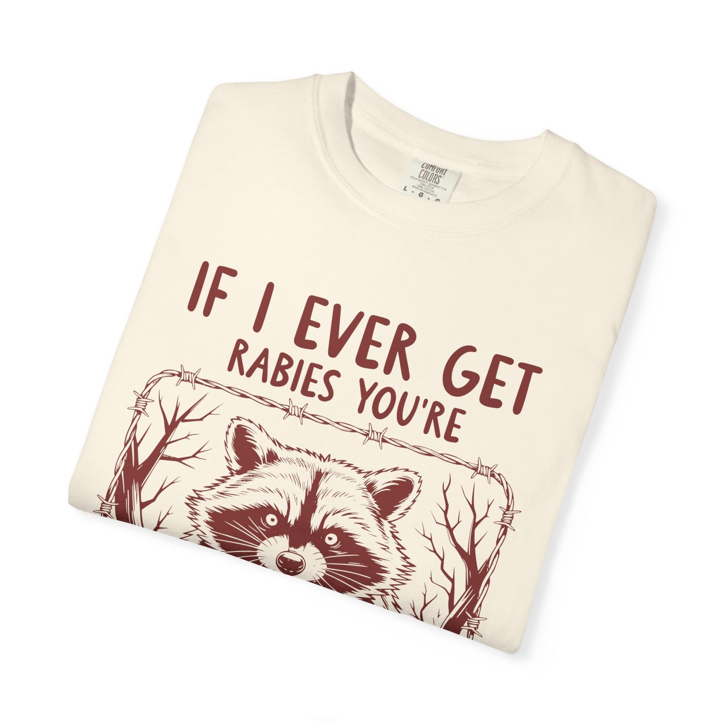 Funny Racoon Bitin' List Tee