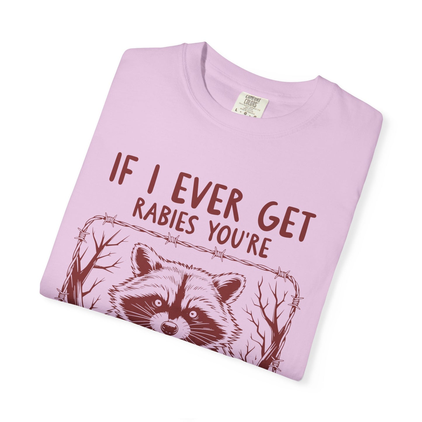 Funny Racoon Bitin' List Tee