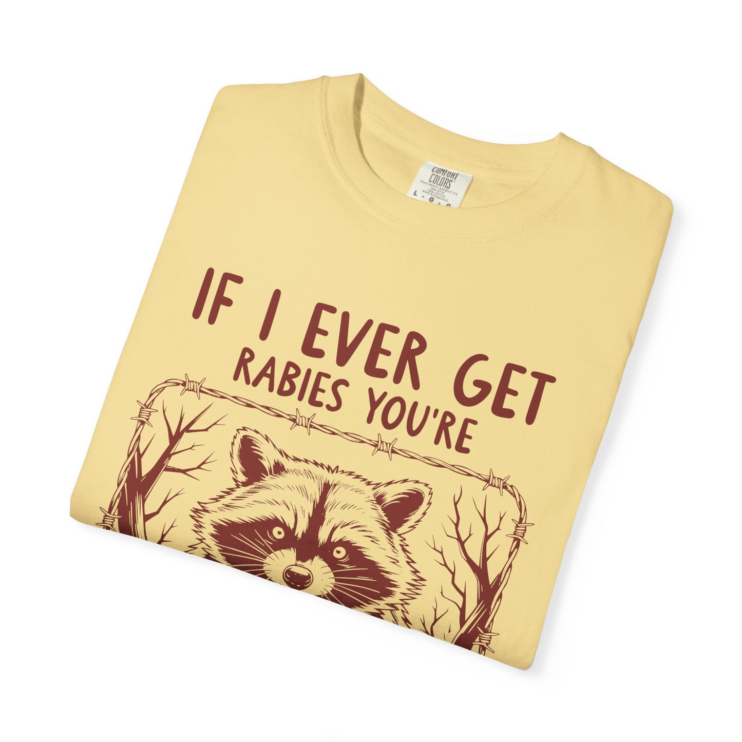 Funny Racoon Bitin' List Tee