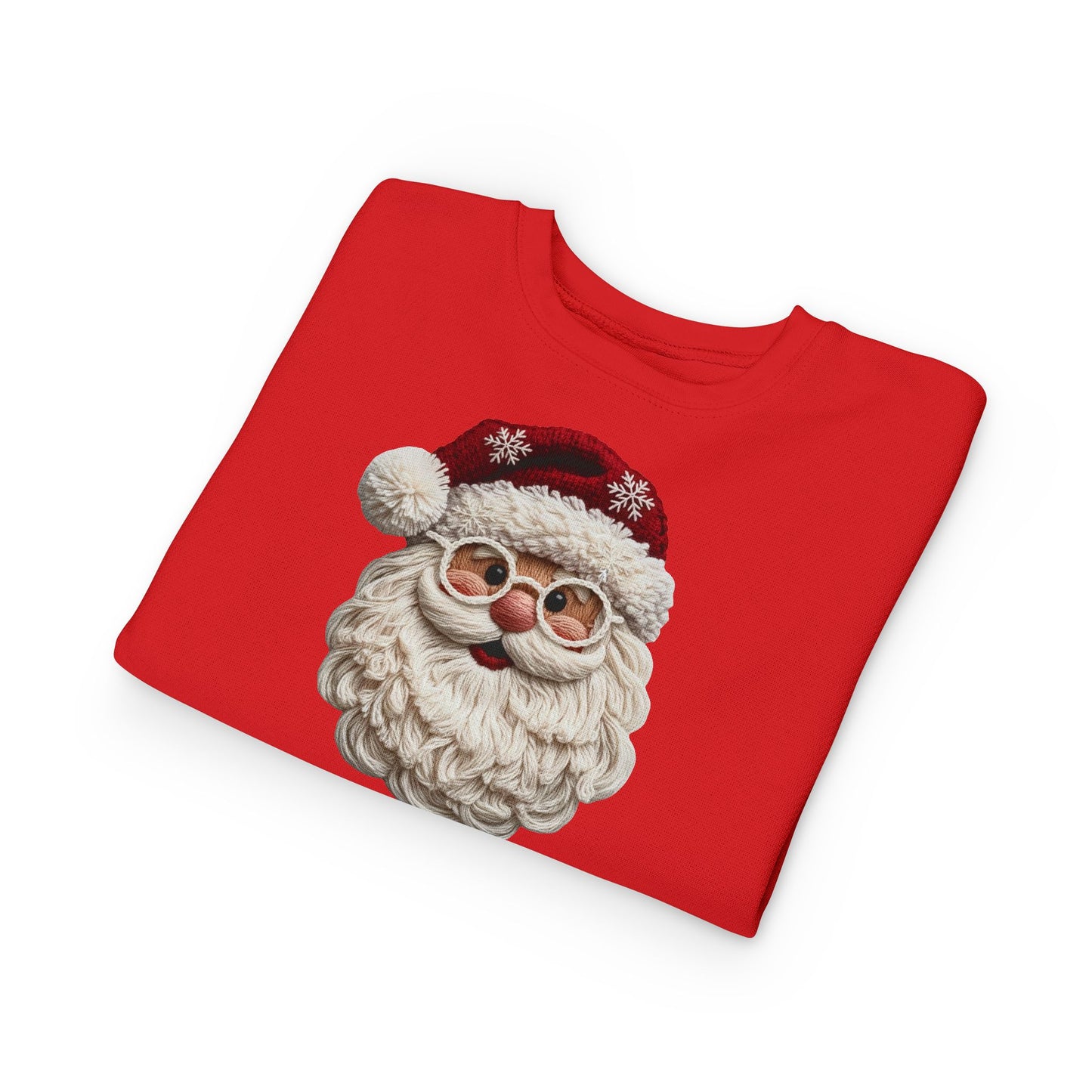 Faux Yarn Santa Toddler Sweatshirt