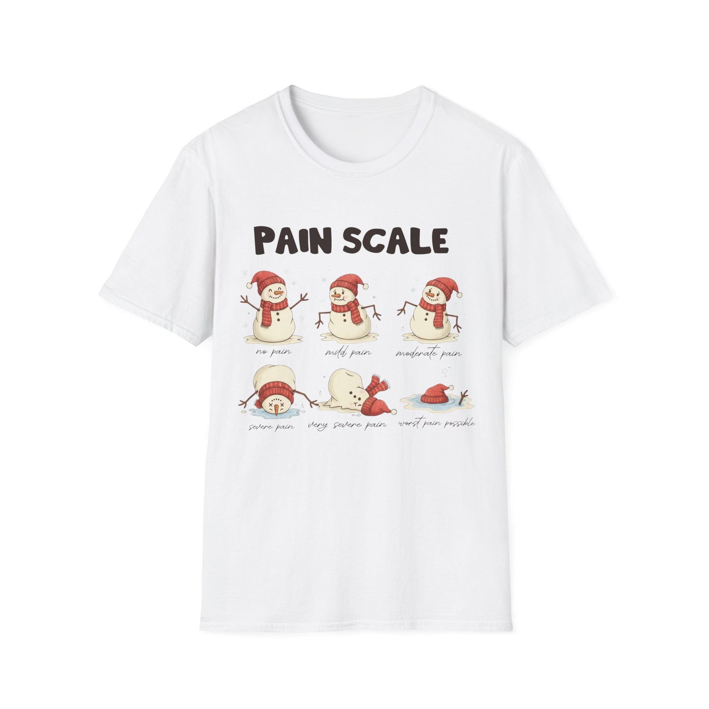 Snowman Pain Scale Tee