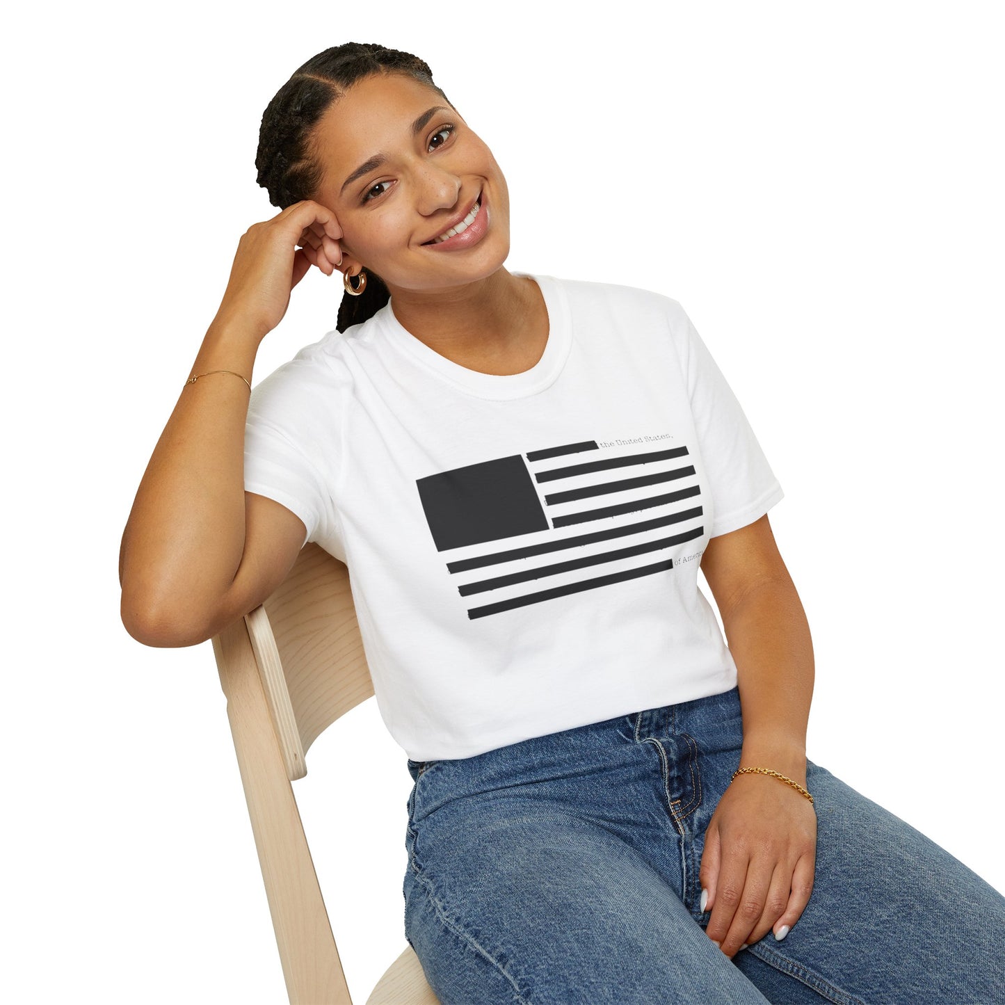Black Stripes Flag T-Shirt
