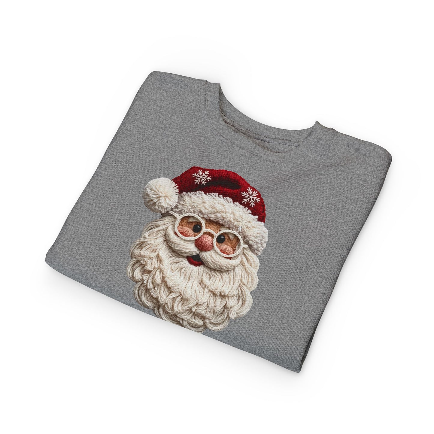 Faux Yarn Santa Toddler Sweatshirt