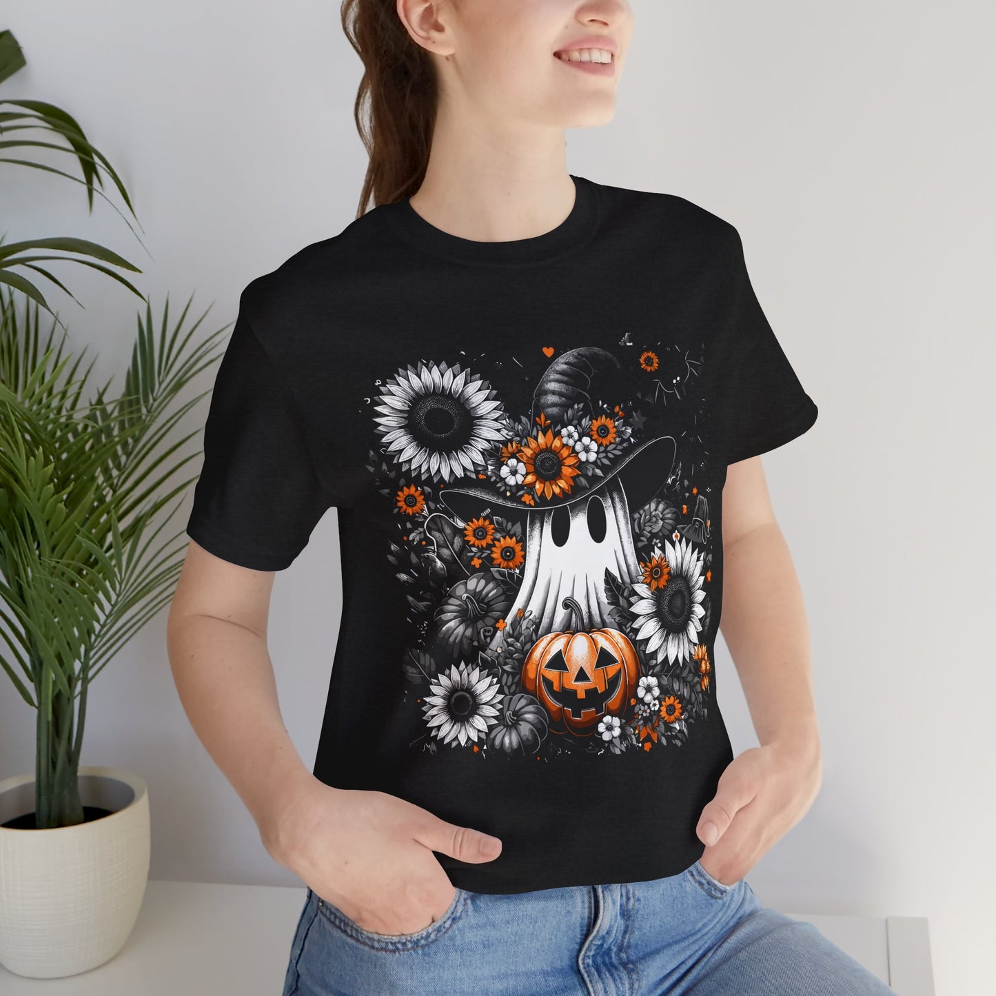 Halloween Ghost and Pumpkin Tee