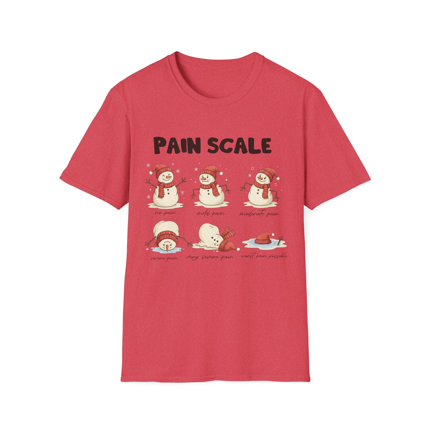 Snowman Pain Scale Tee