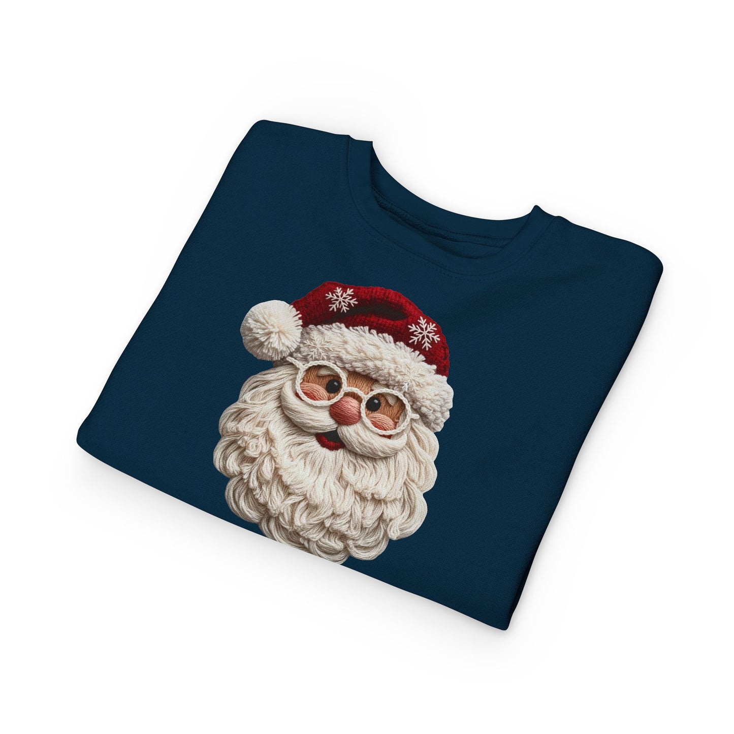 Faux Yarn Santa Toddler Sweatshirt