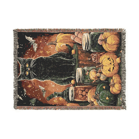 Woven Blanket Black Cat Apothecary