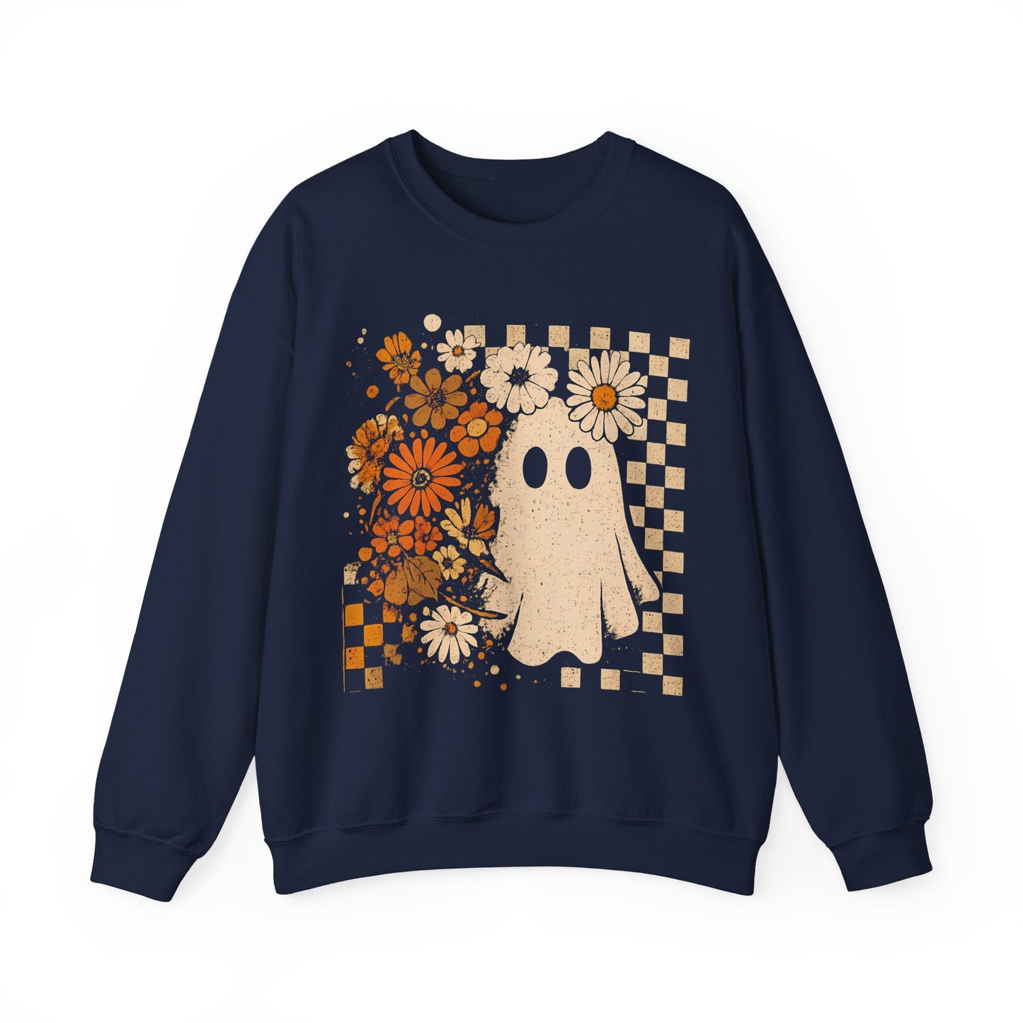 Retro Ghost Flower Sweatshirt