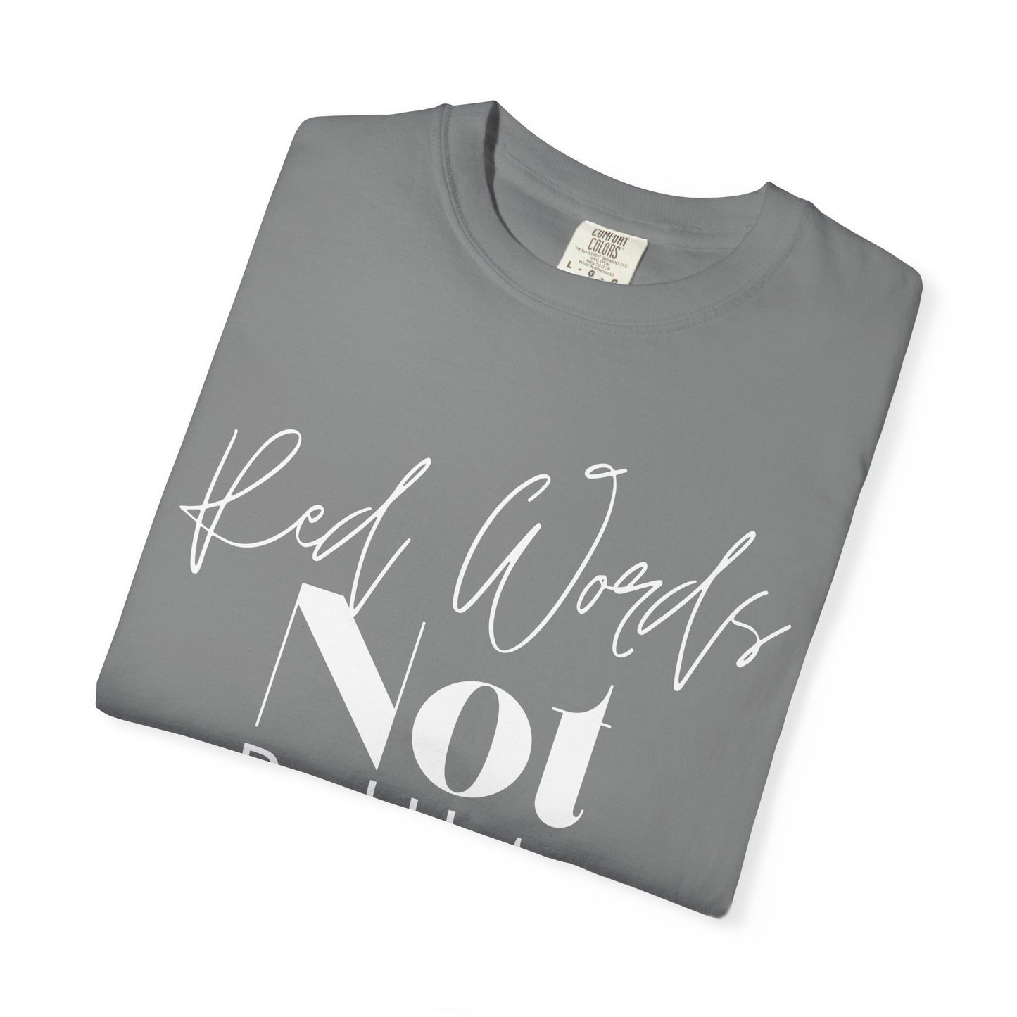 Red Worlds Not Red Hats Tee