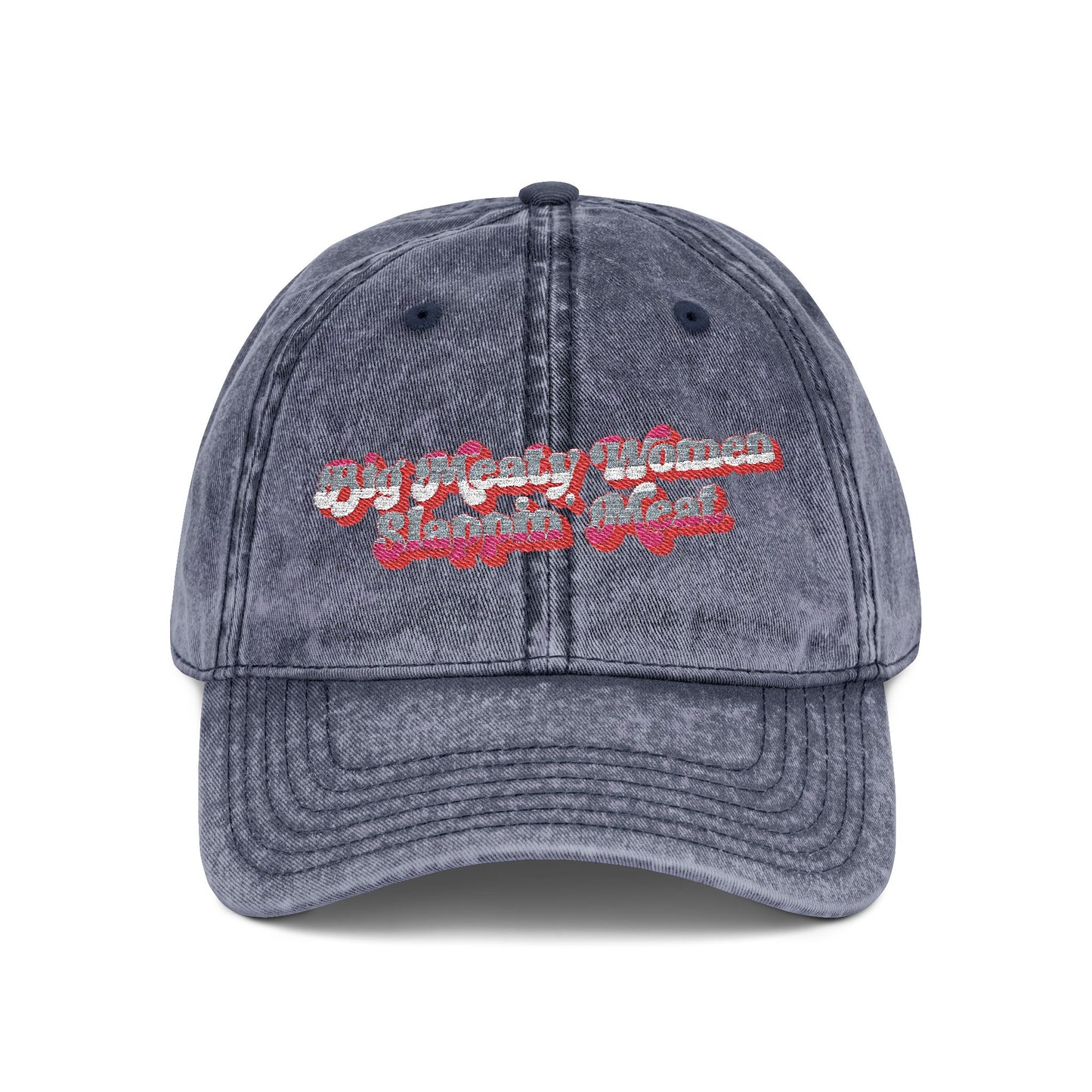 Retro Big Meaty Women Embroidered Cap