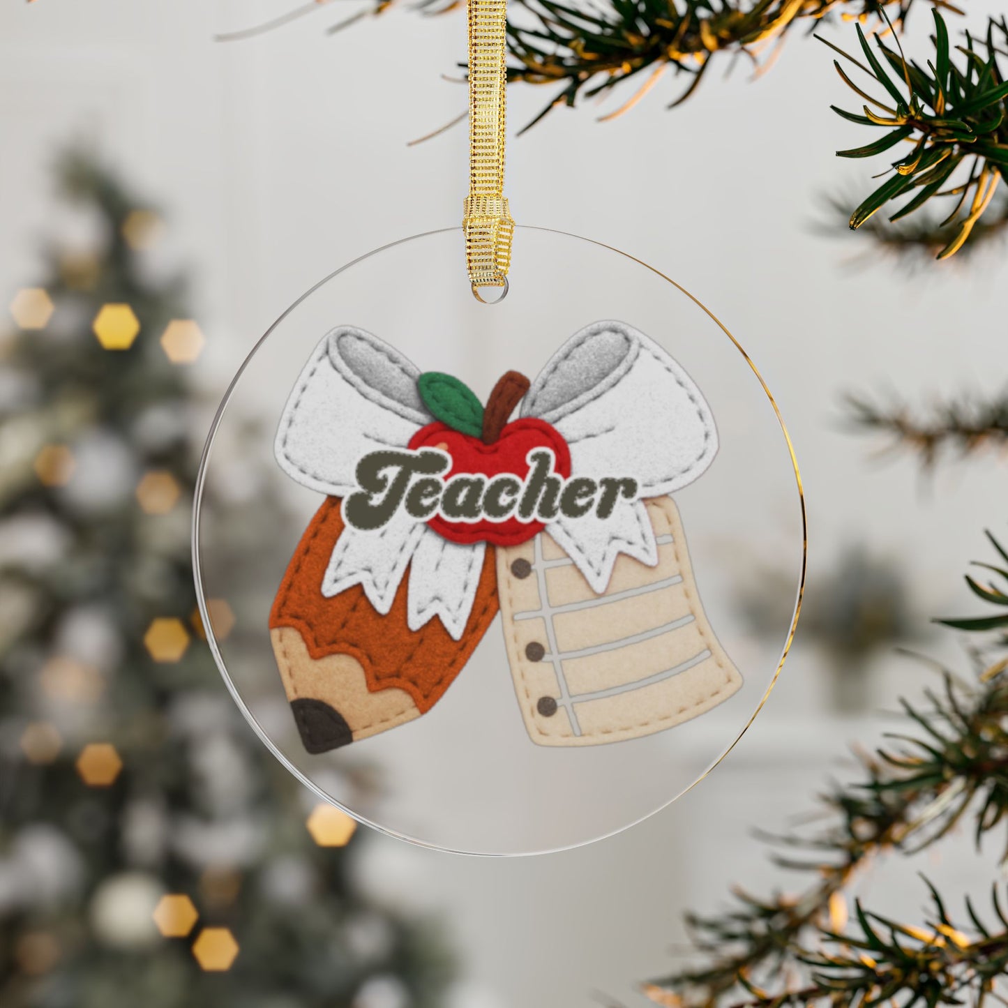 Teacher Appreciation Acrylic Ornament
