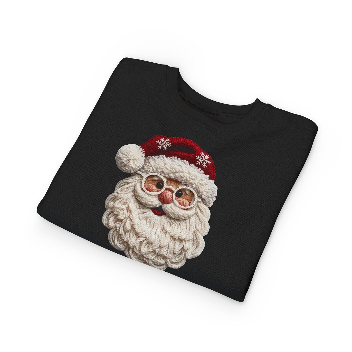 Faux Yarn Santa Toddler Sweatshirt
