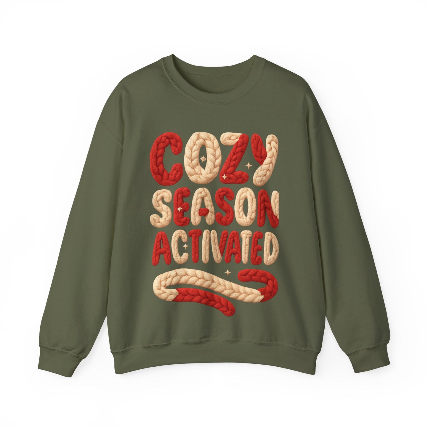 Faux Yarn Cozy Season Activated Crewneck Sweatshirt