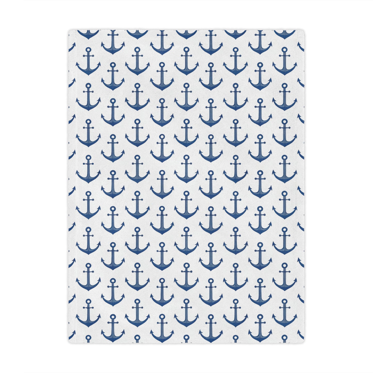 Nautical Anchor Minky Blanket