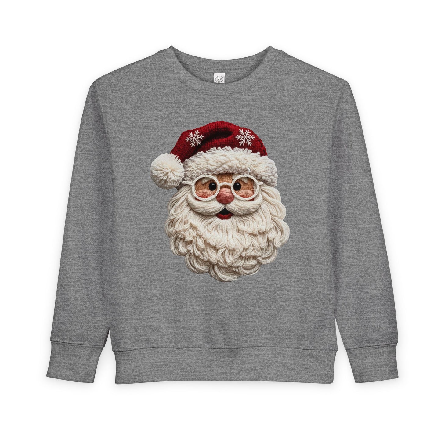 Faux Yarn Santa Toddler Sweatshirt