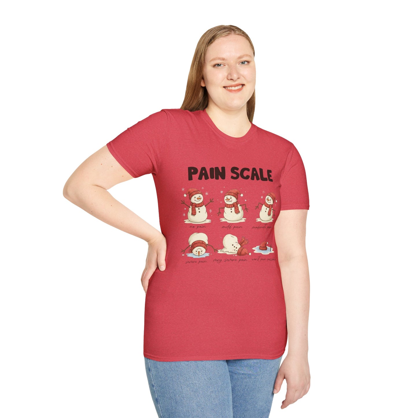 Snowman Pain Scale Tee