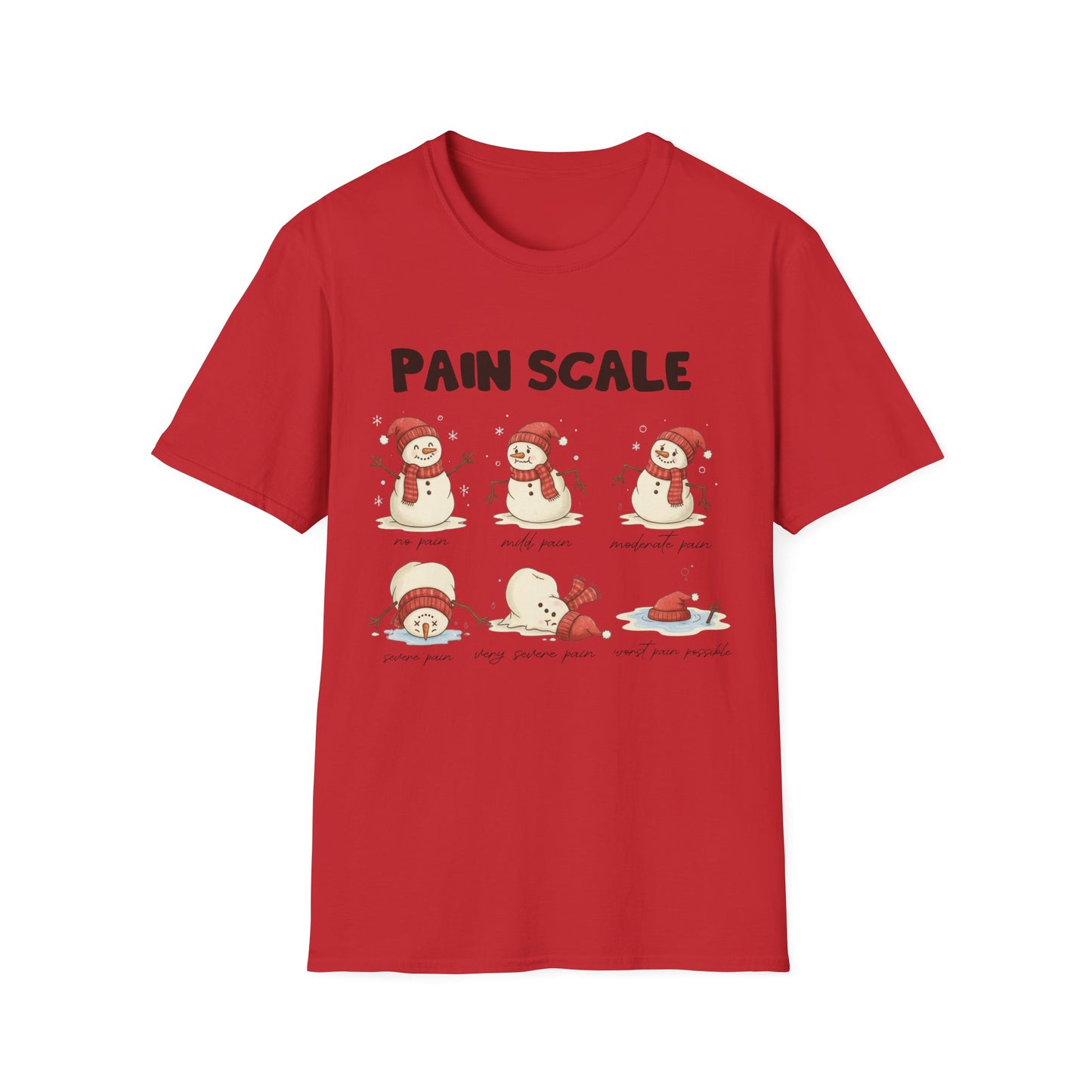 Snowman Pain Scale Tee