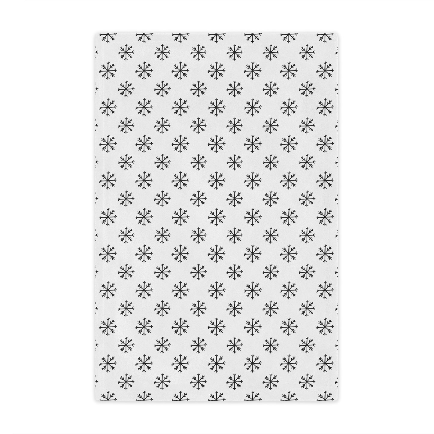 Black And White Snowflake Minky Blanket