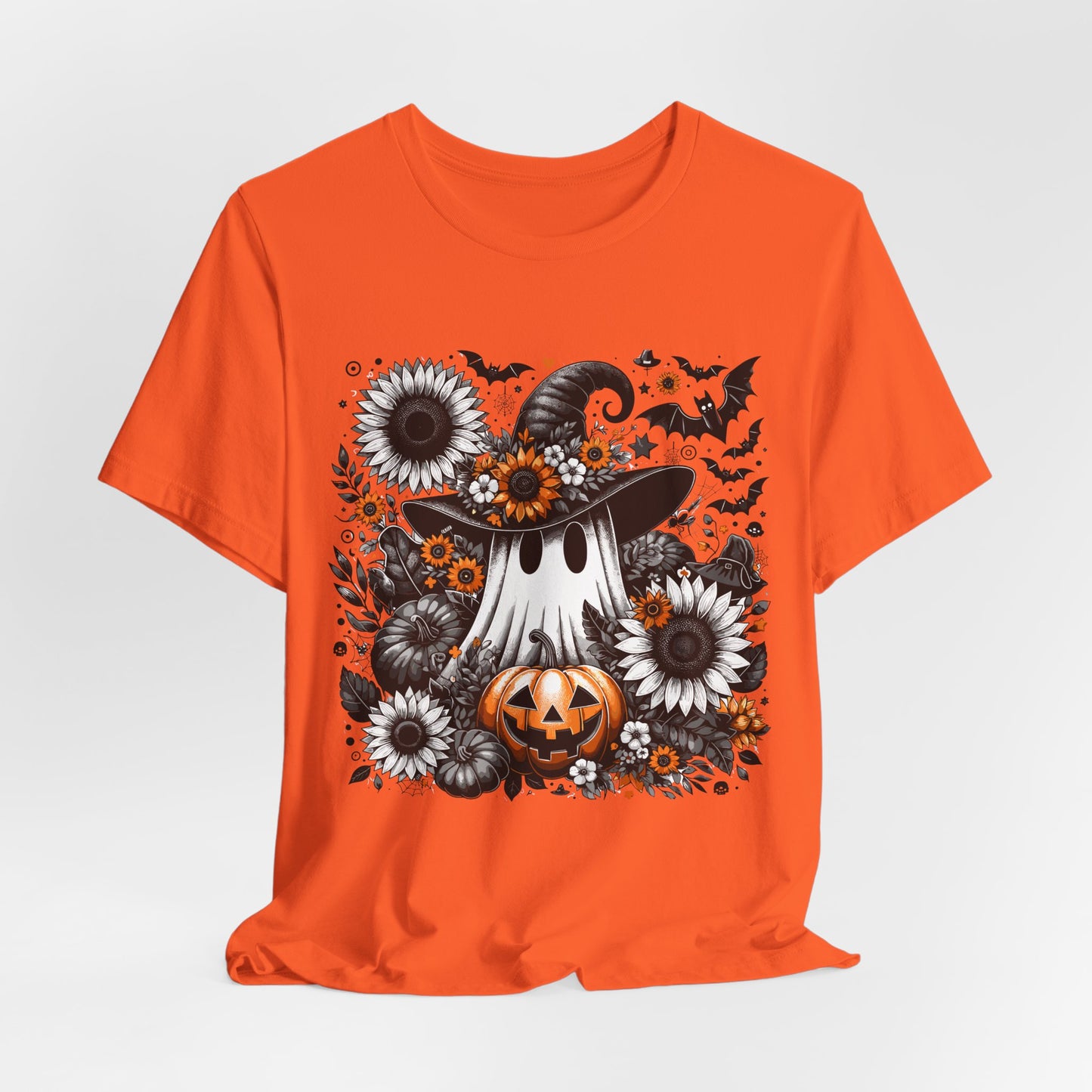 Halloween Ghost and Pumpkin Tee