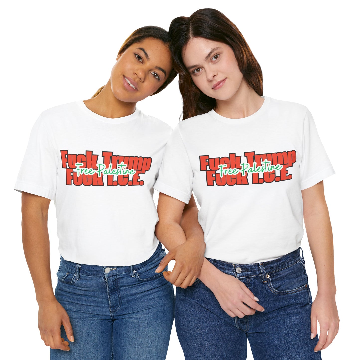 Free Palestine, Anti Trump, Anti I.C.E Tee