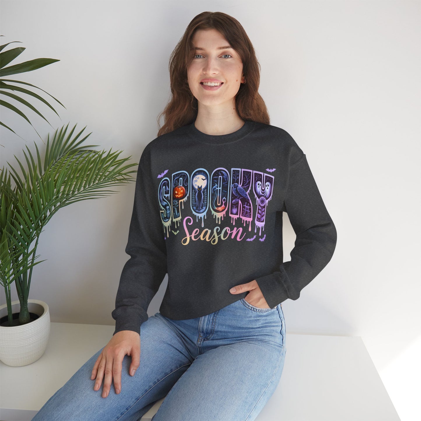 Iridescent Halloween Spooky Season Sweatshirt