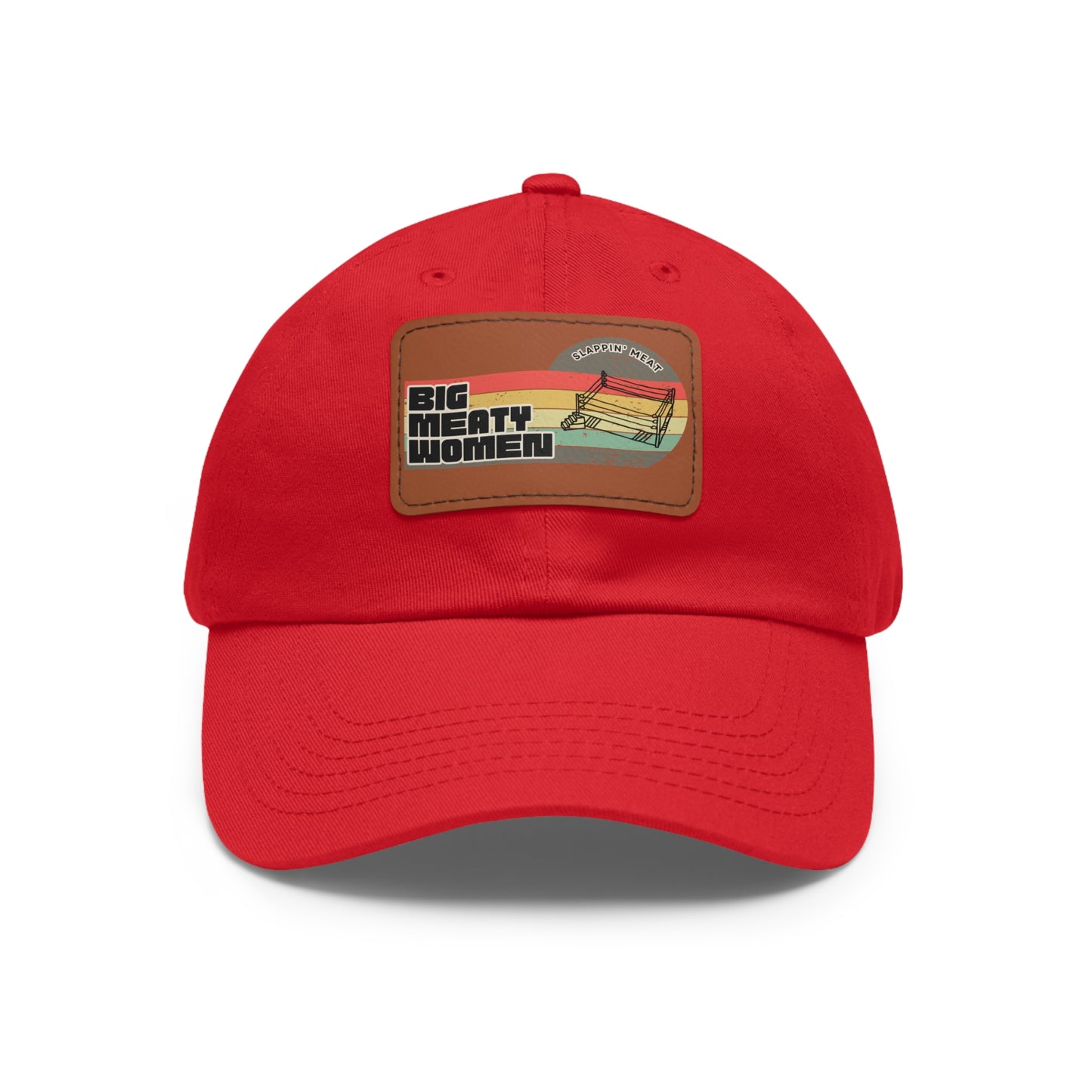 Dad Hat with Leather Patch - Vintage Big Meaty Women