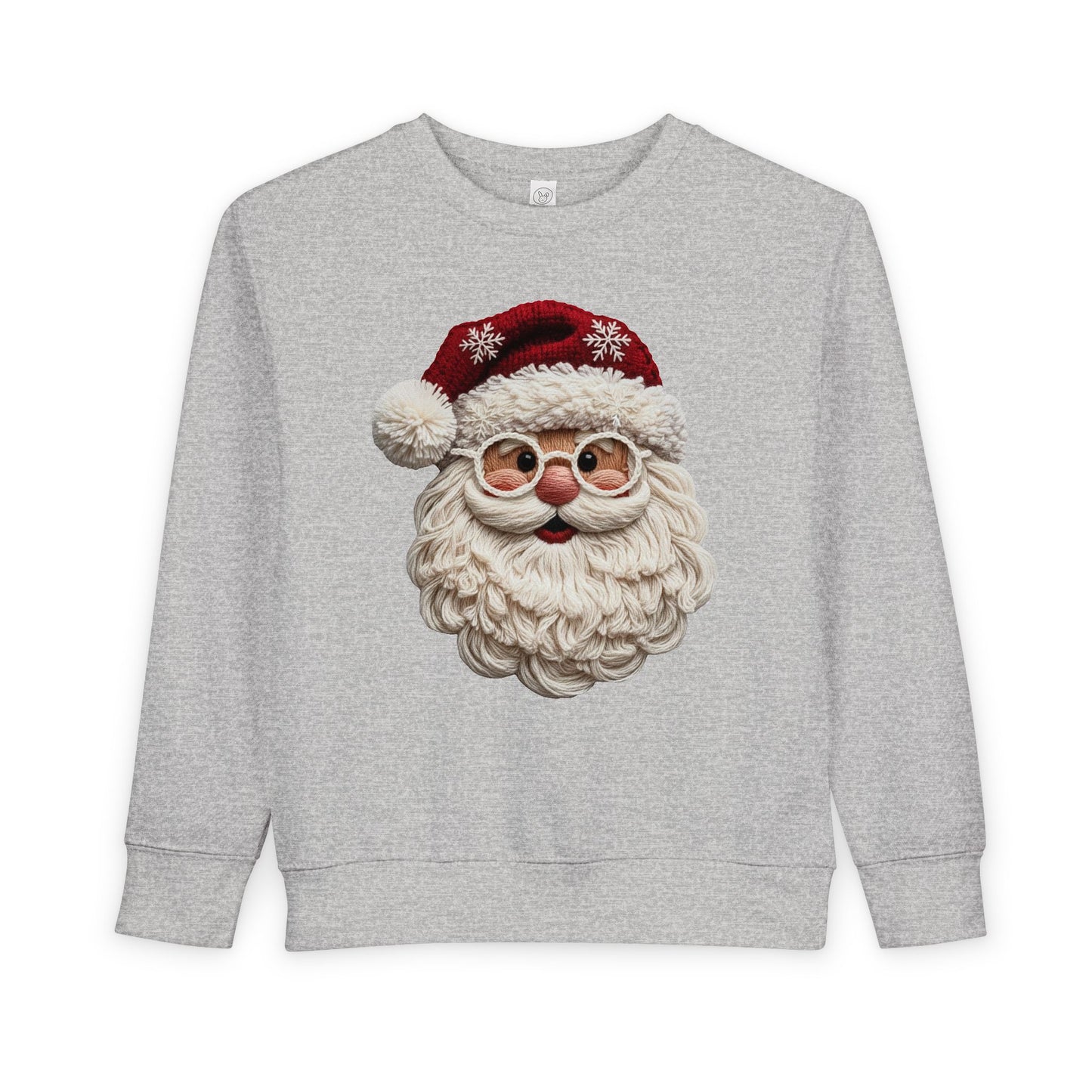Faux Yarn Santa Toddler Sweatshirt