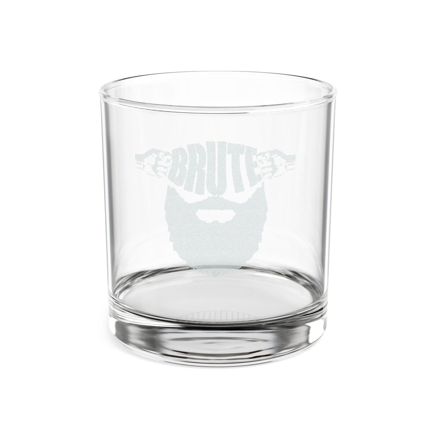 Engraved Brute Whiskey Glass – 10.5oz Holiday Rocks Glass