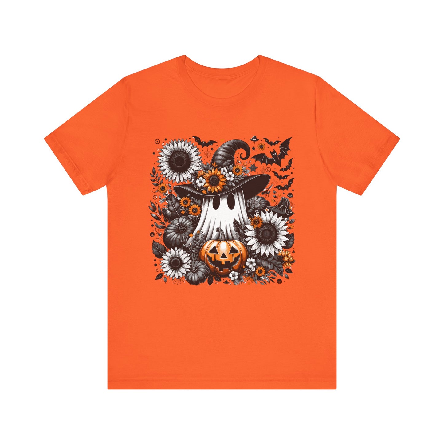 Halloween Ghost and Pumpkin Tee