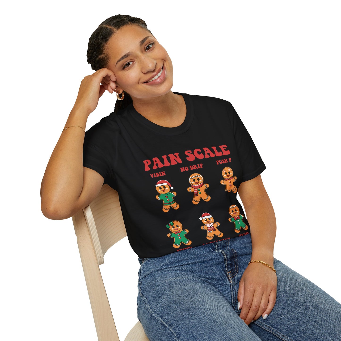 Gingerbread Pain Scale Tee