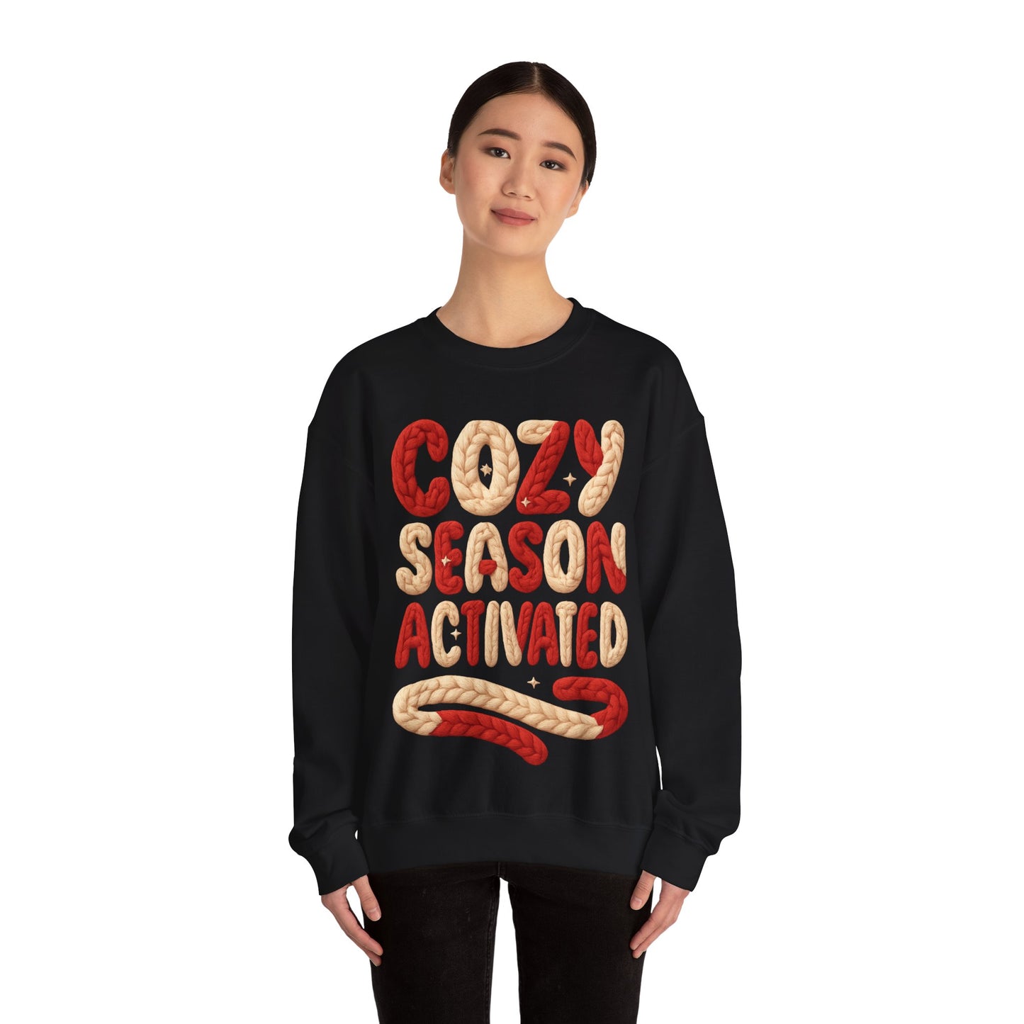 Faux Yarn Cozy Season Activated Crewneck Sweatshirt