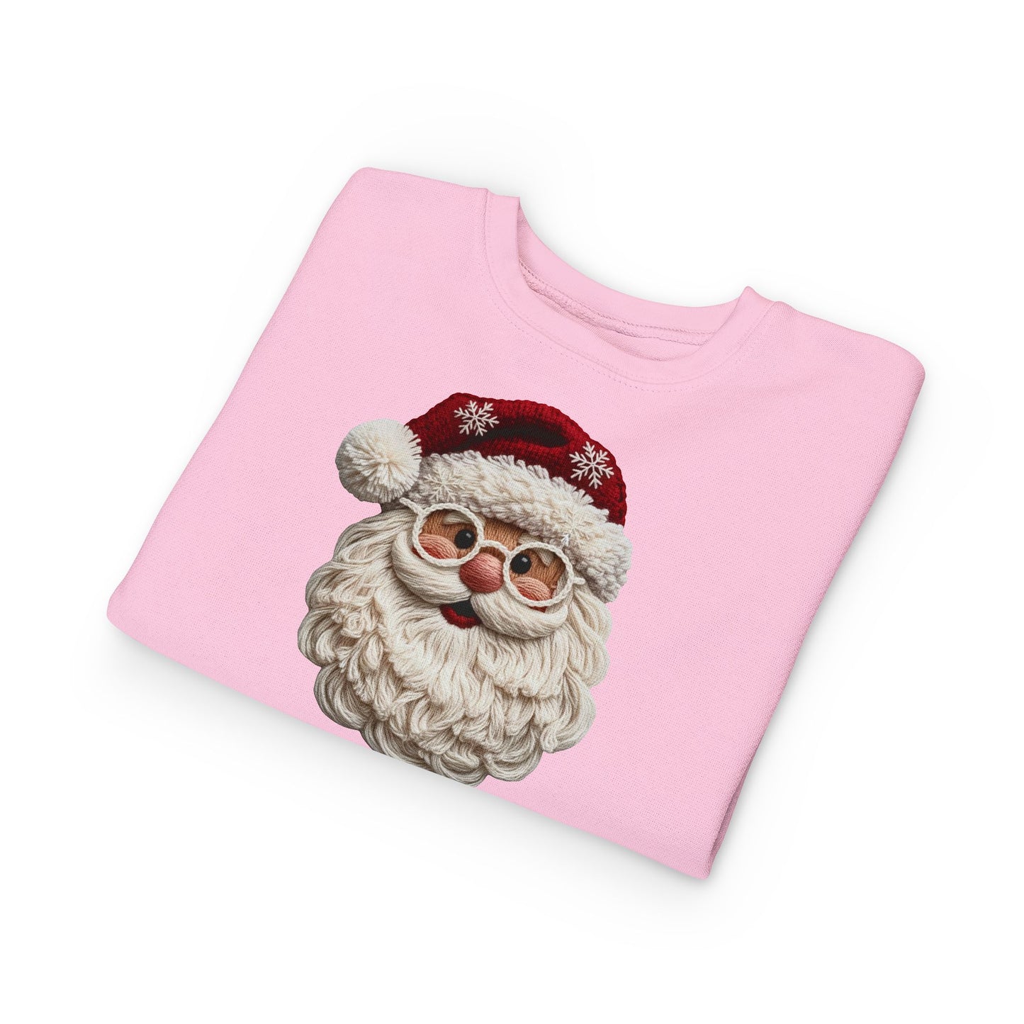 Faux Yarn Santa Toddler Sweatshirt