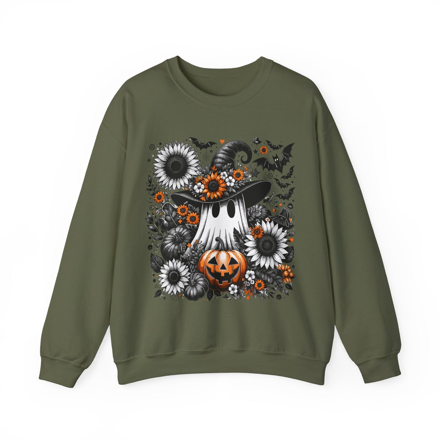 Spooky Floral Halloween Sweatshirt
