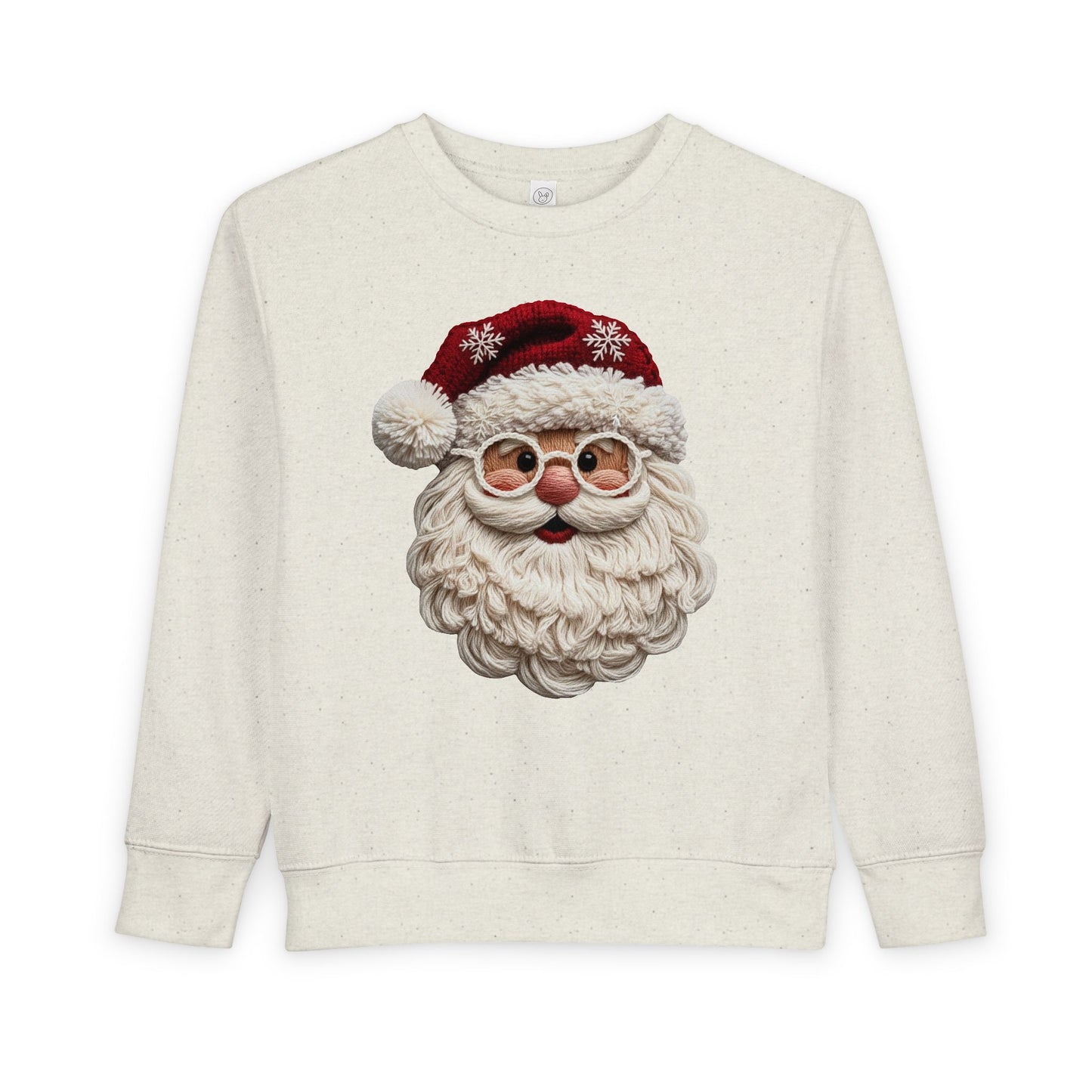 Faux Yarn Santa Toddler Sweatshirt