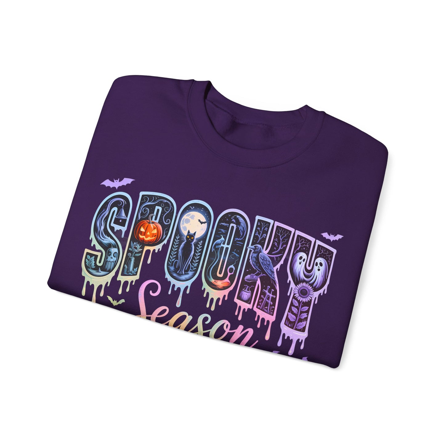 Iridescent Halloween Spooky Season Sweatshirt