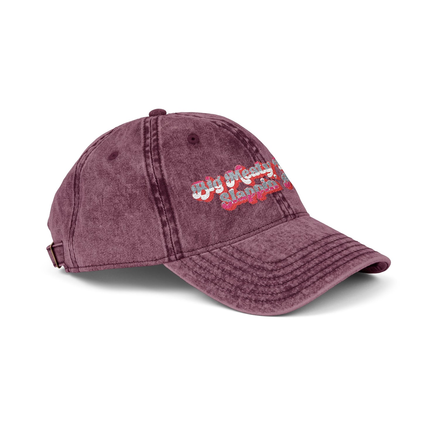 Retro Big Meaty Women Embroidered Cap