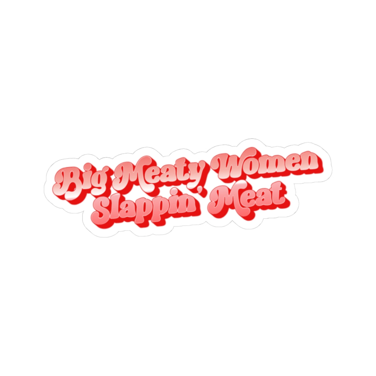 Retro Big Meaty Women Stickers