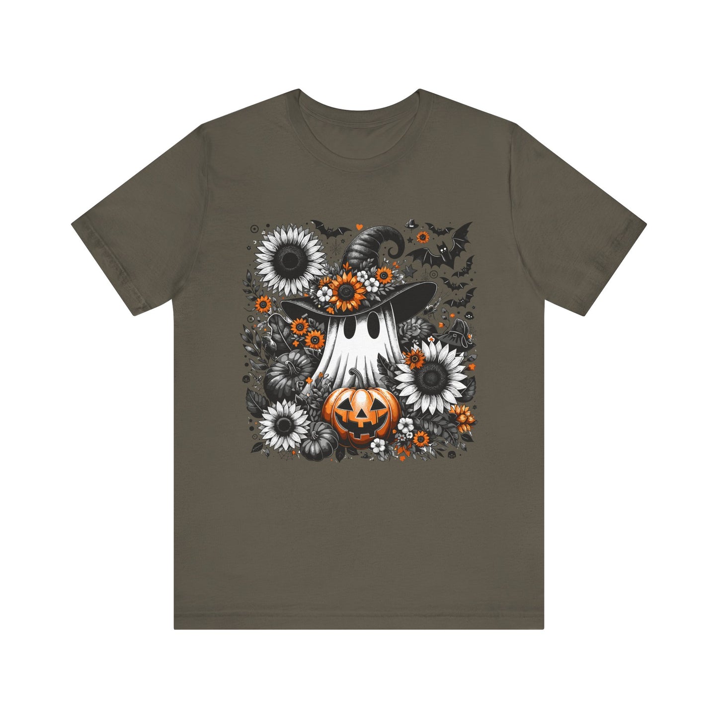 Halloween Ghost and Pumpkin Tee