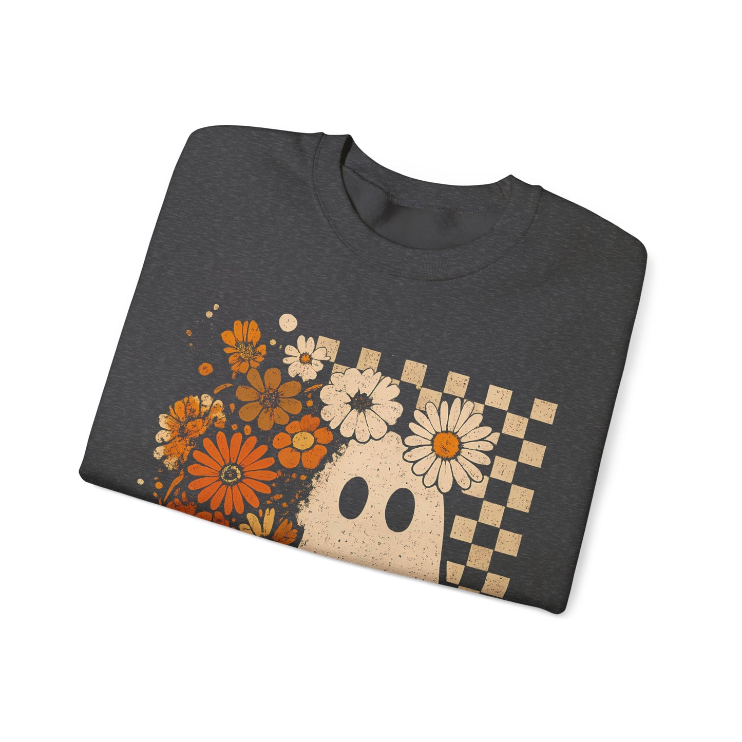 Retro Ghost Flower Sweatshirt