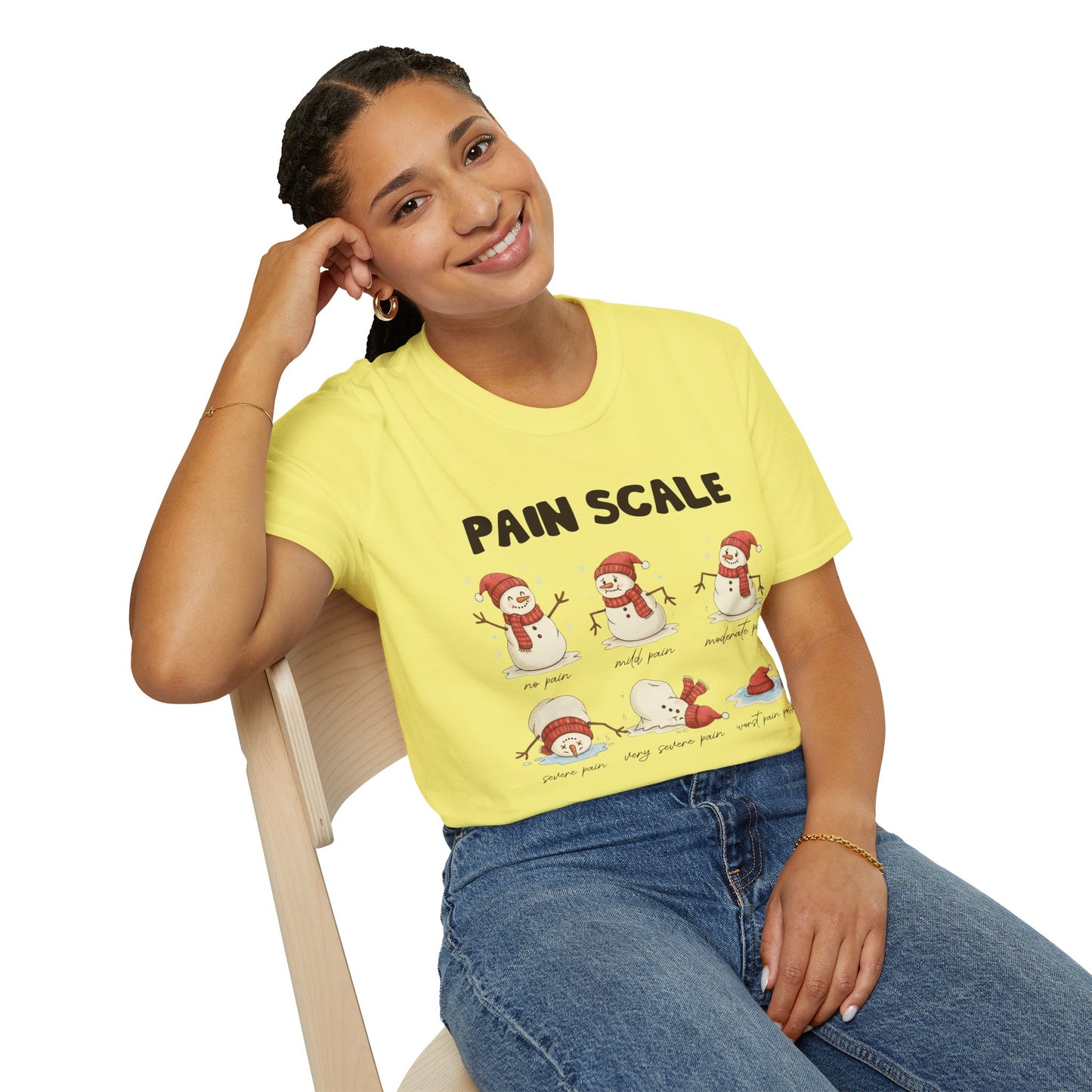 Snowman Pain Scale Tee