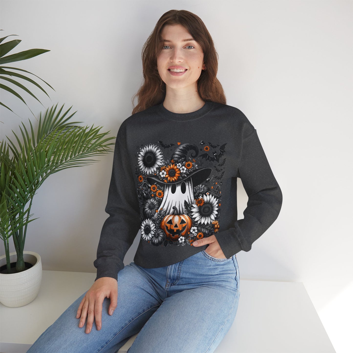 Spooky Floral Halloween Sweatshirt