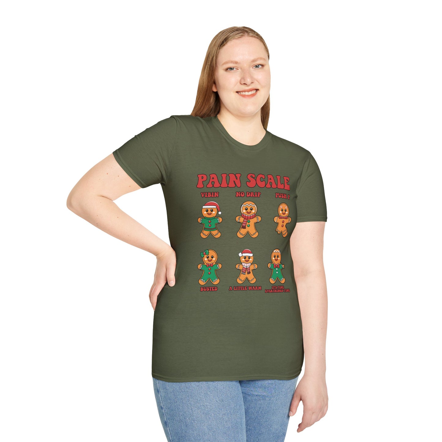 Gingerbread Pain Scale Tee