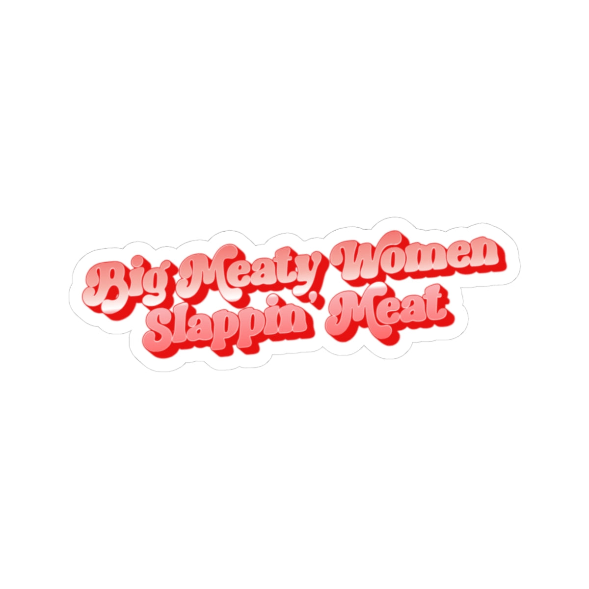 Retro Big Meaty Women Stickers