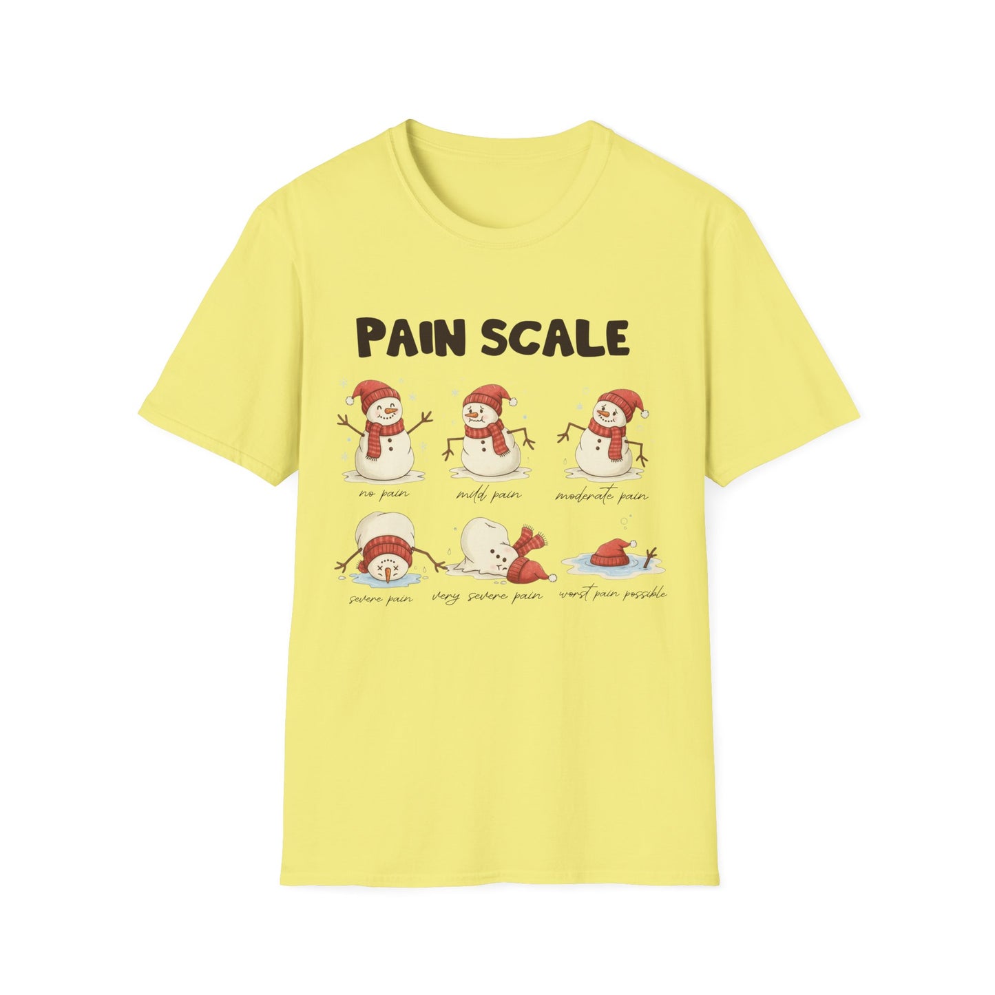 Snowman Pain Scale Tee