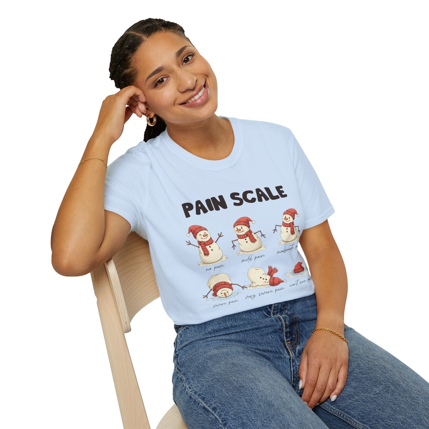 Snowman Pain Scale Tee