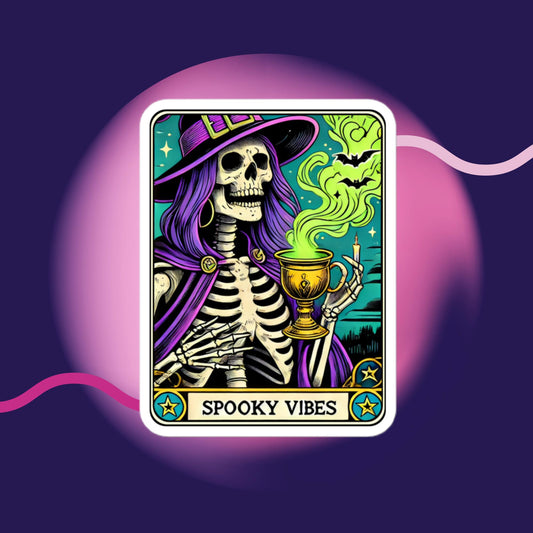 Spooky Vibes Tarot stickers