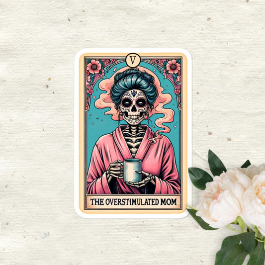 The Overstimulated Mom Tarot stickers