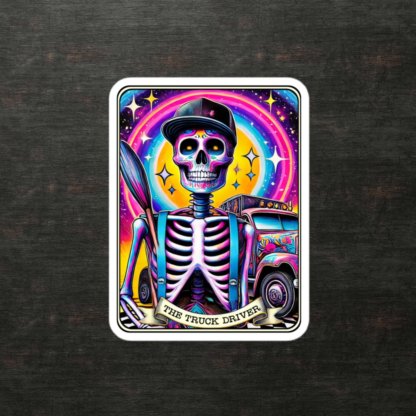 The Truck Driver Tarot stickers